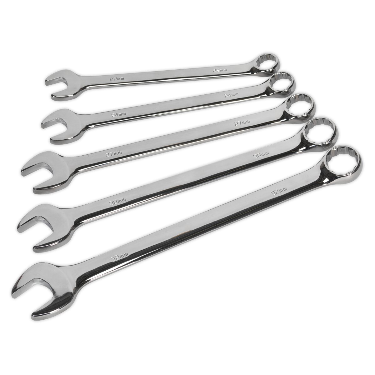 Combination Spanner Set 5pc Jumbo Metric