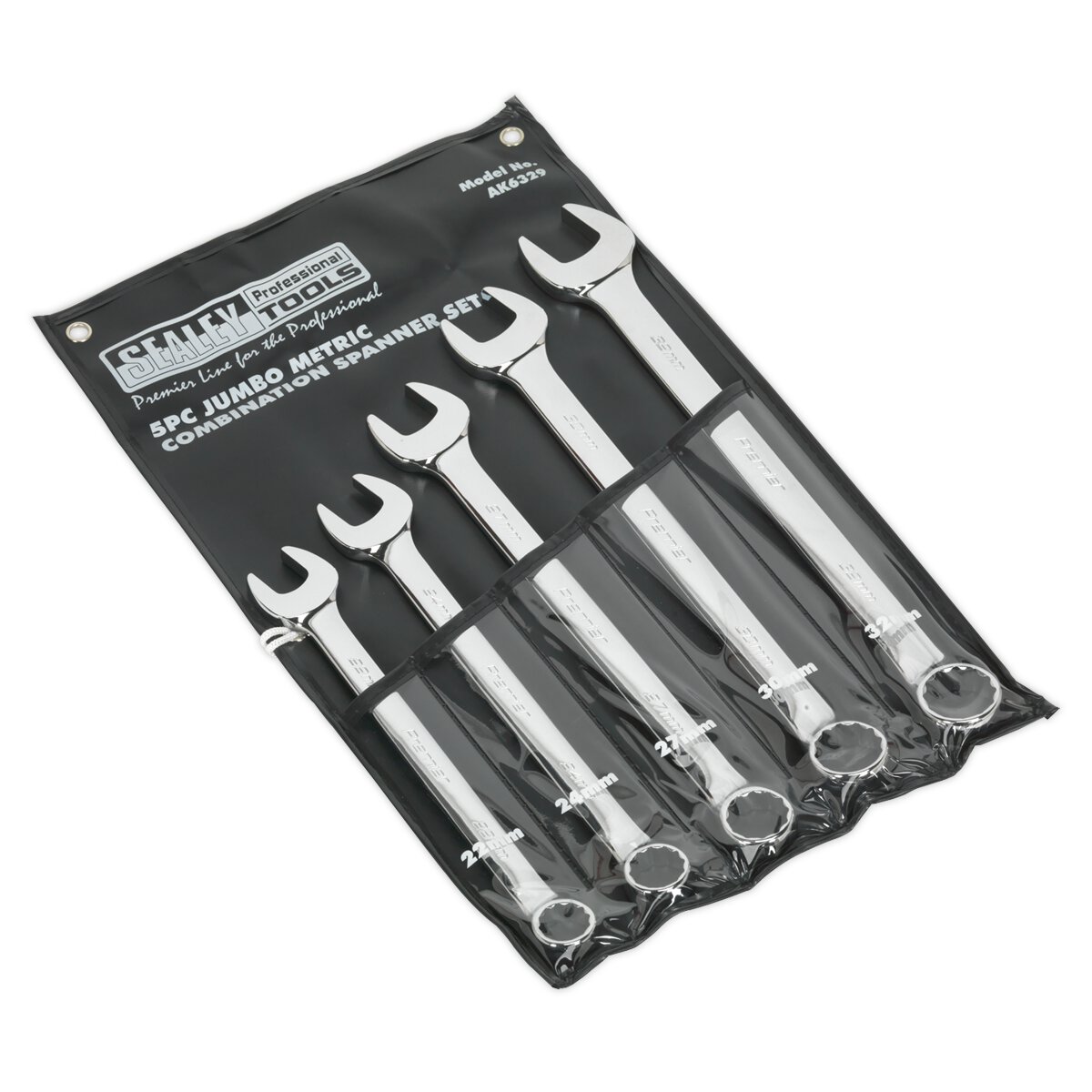 Combination Spanner Set 5pc Jumbo Metric