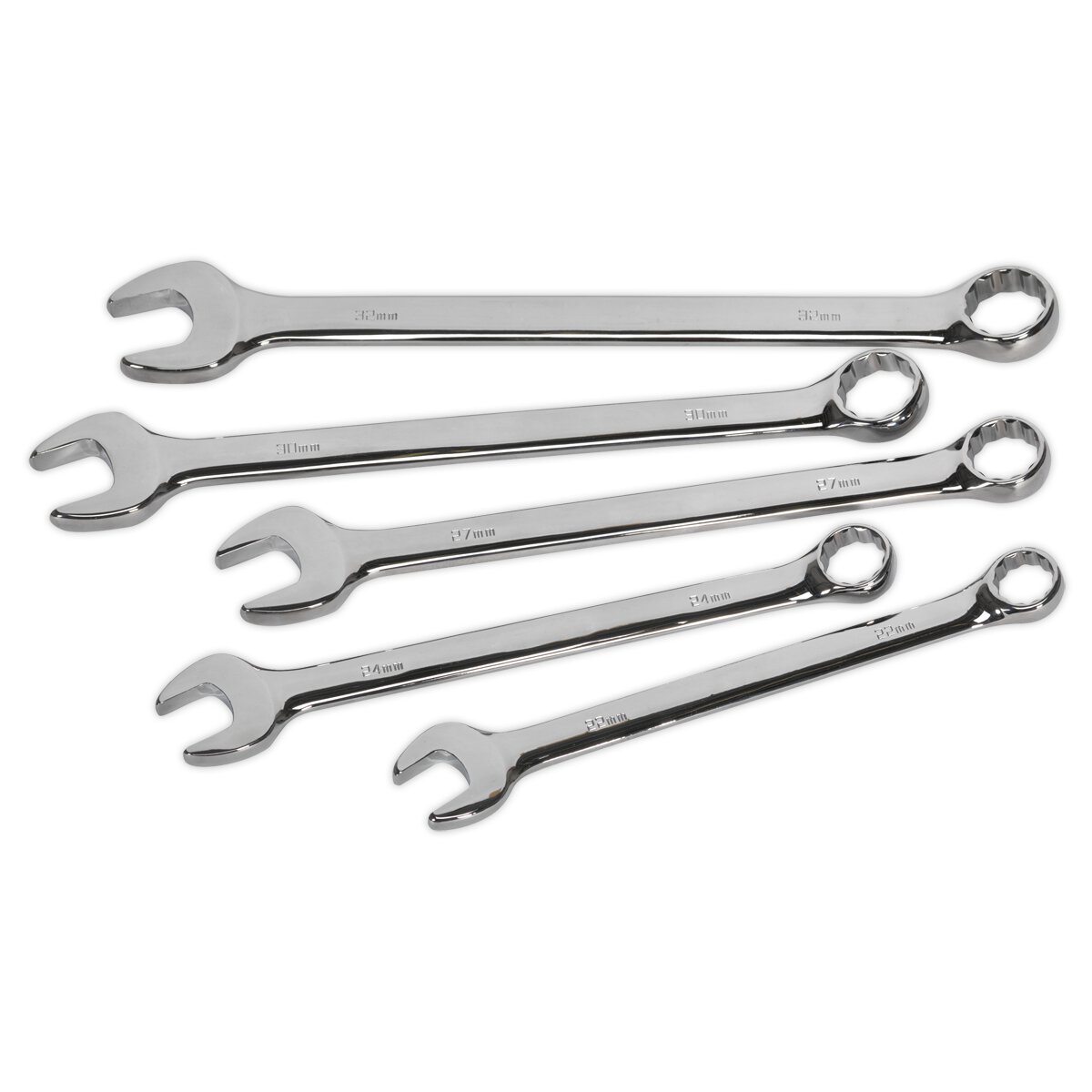 Combination Spanner Set 5pc Jumbo Metric