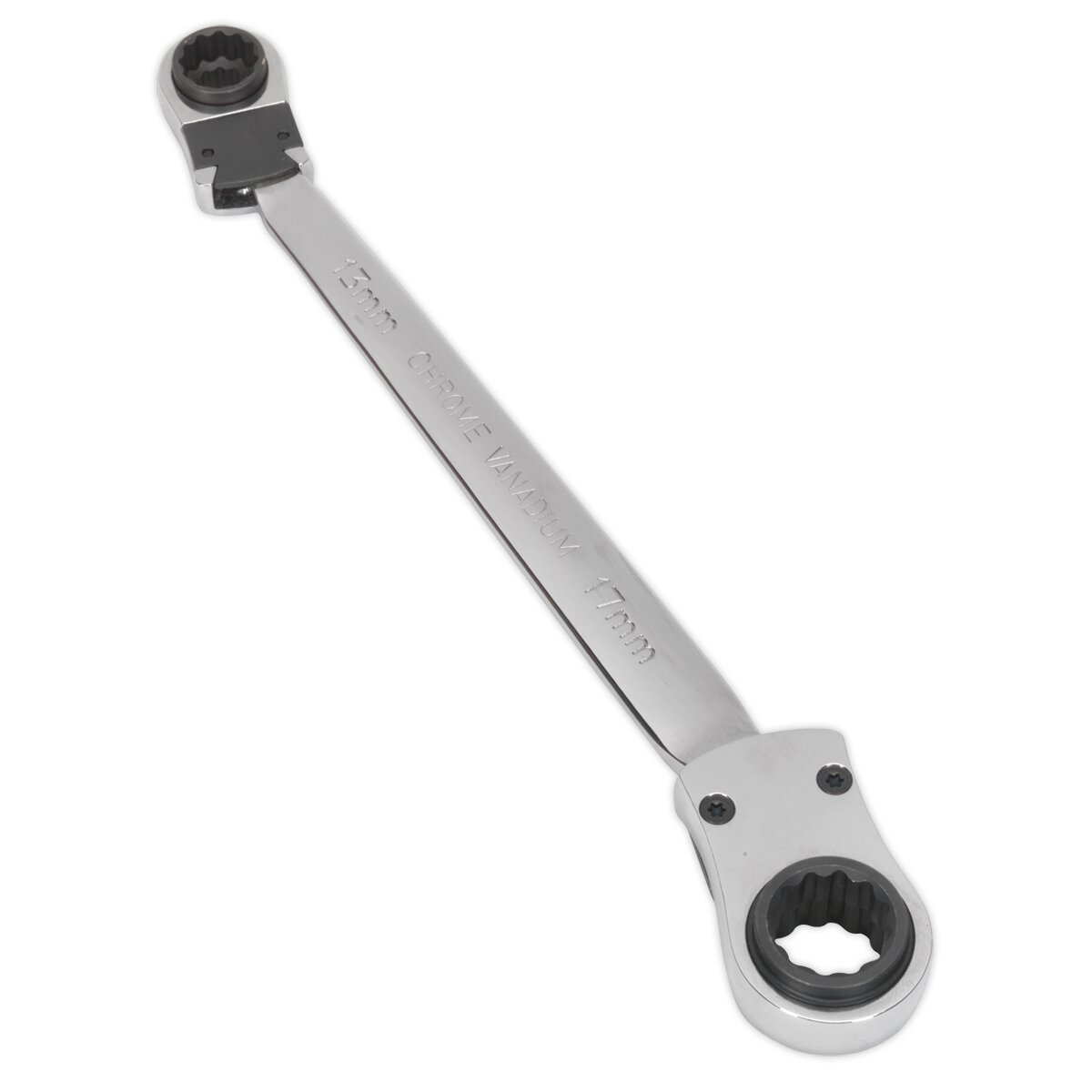 Ratchet Ring Spanner 4-in-1 Reversible Metric