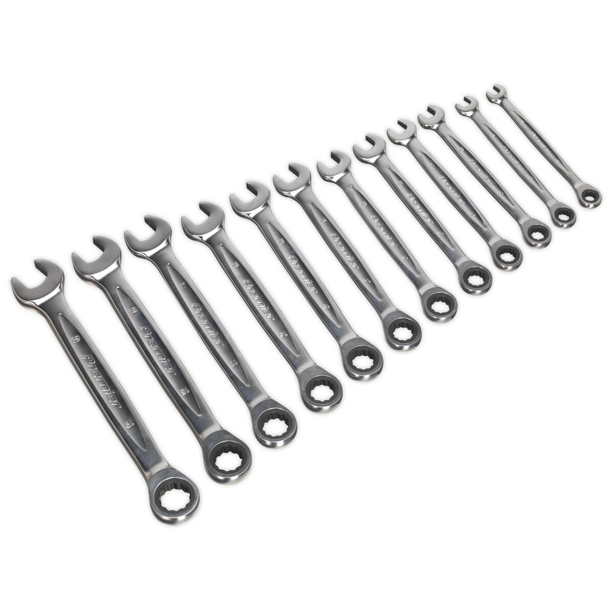 Ratchet Combination Spanner Set 12pc - Metric