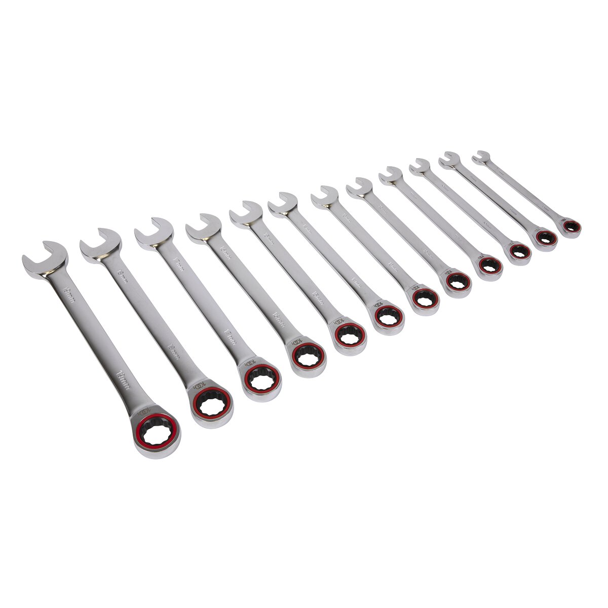 Ratchet Combination Spanner Set 12pc Metric