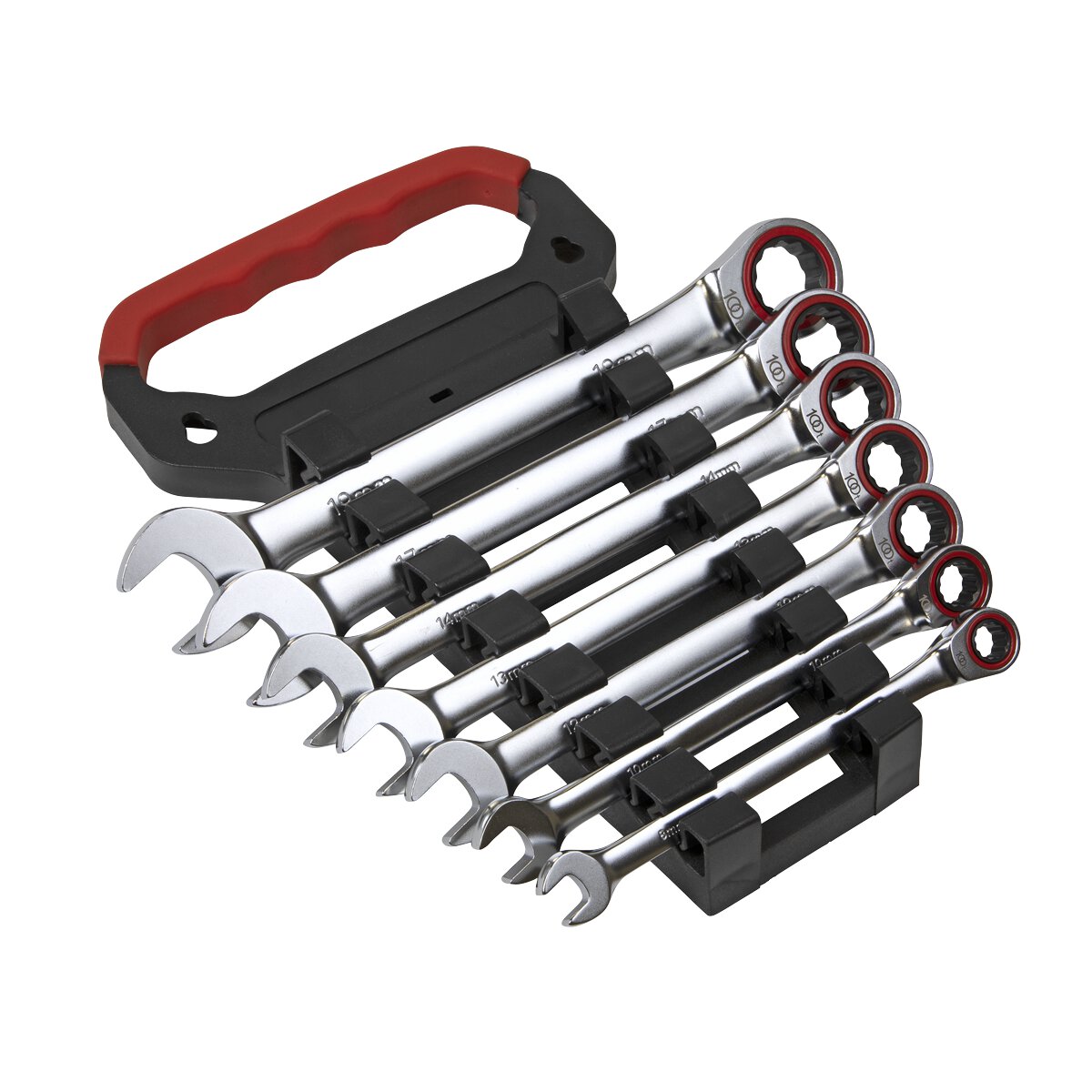 Ratchet Combination Spanner Set 7pc Metric