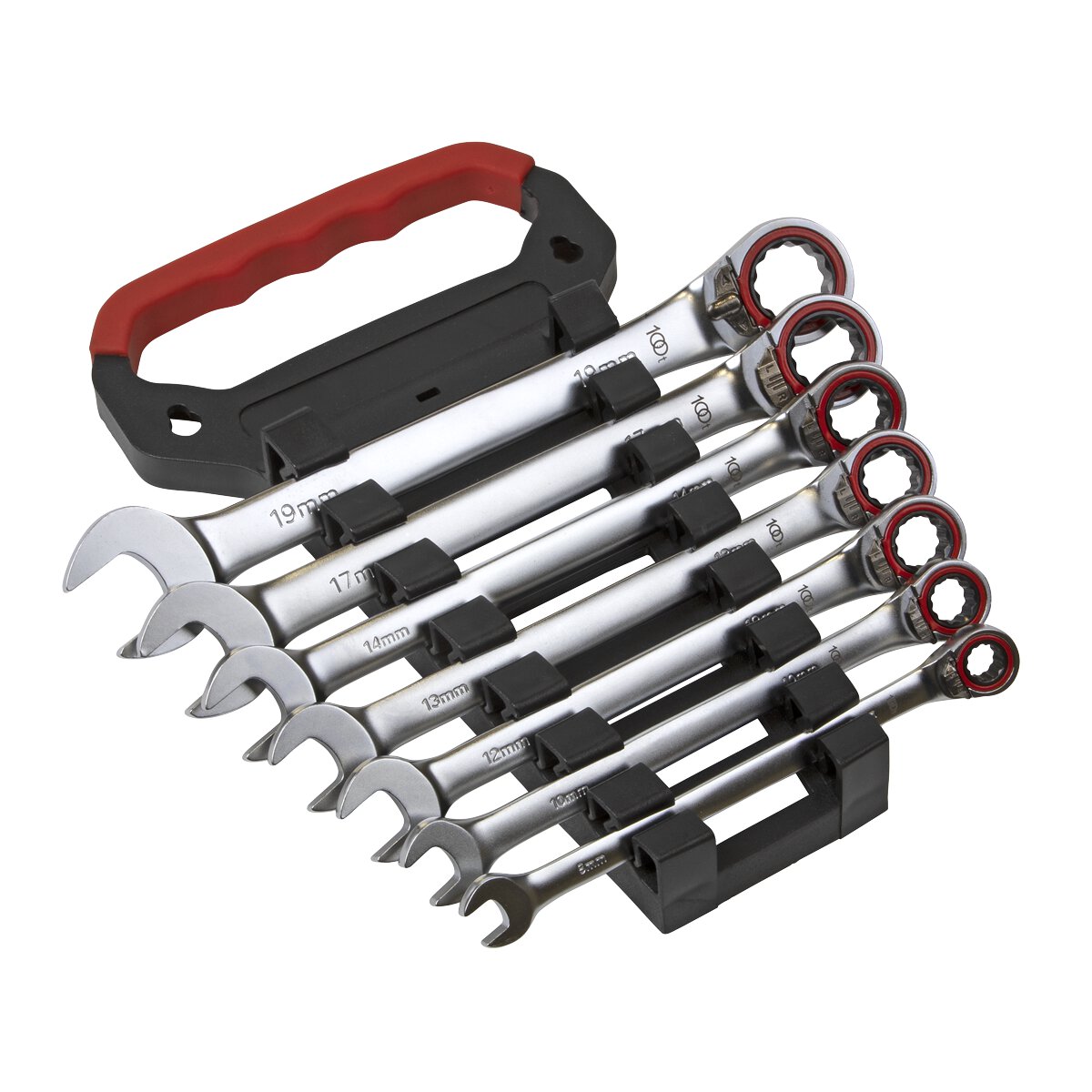 Reversible Ratchet Combination Spanner Set 7pc Metric