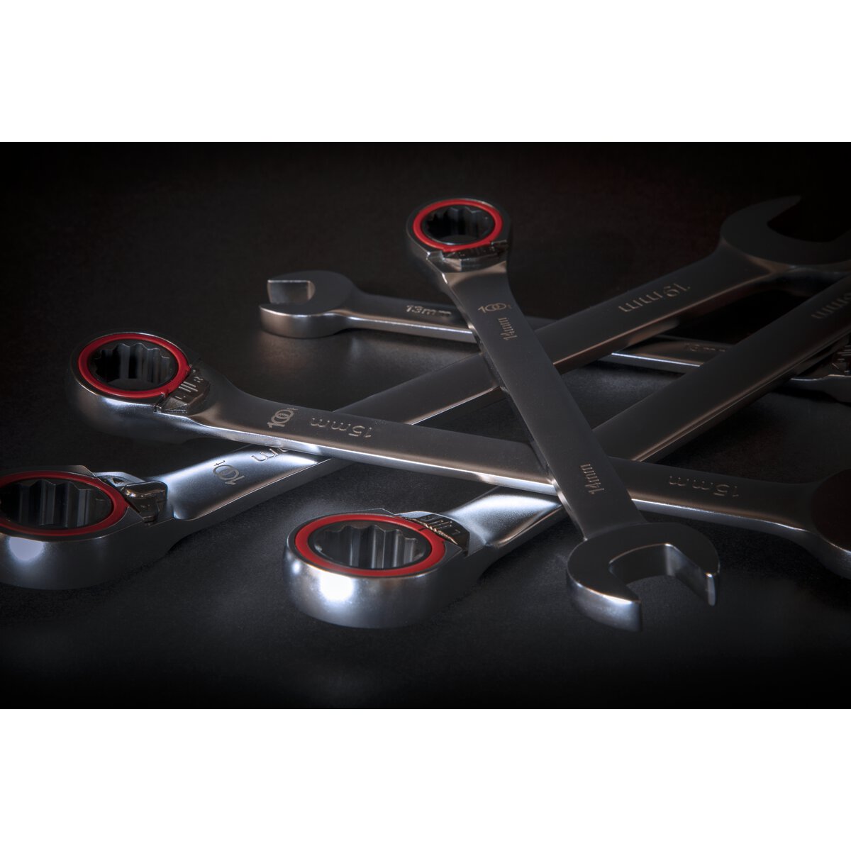 Reversible Ratchet Combination Spanner Set 7pc Metric