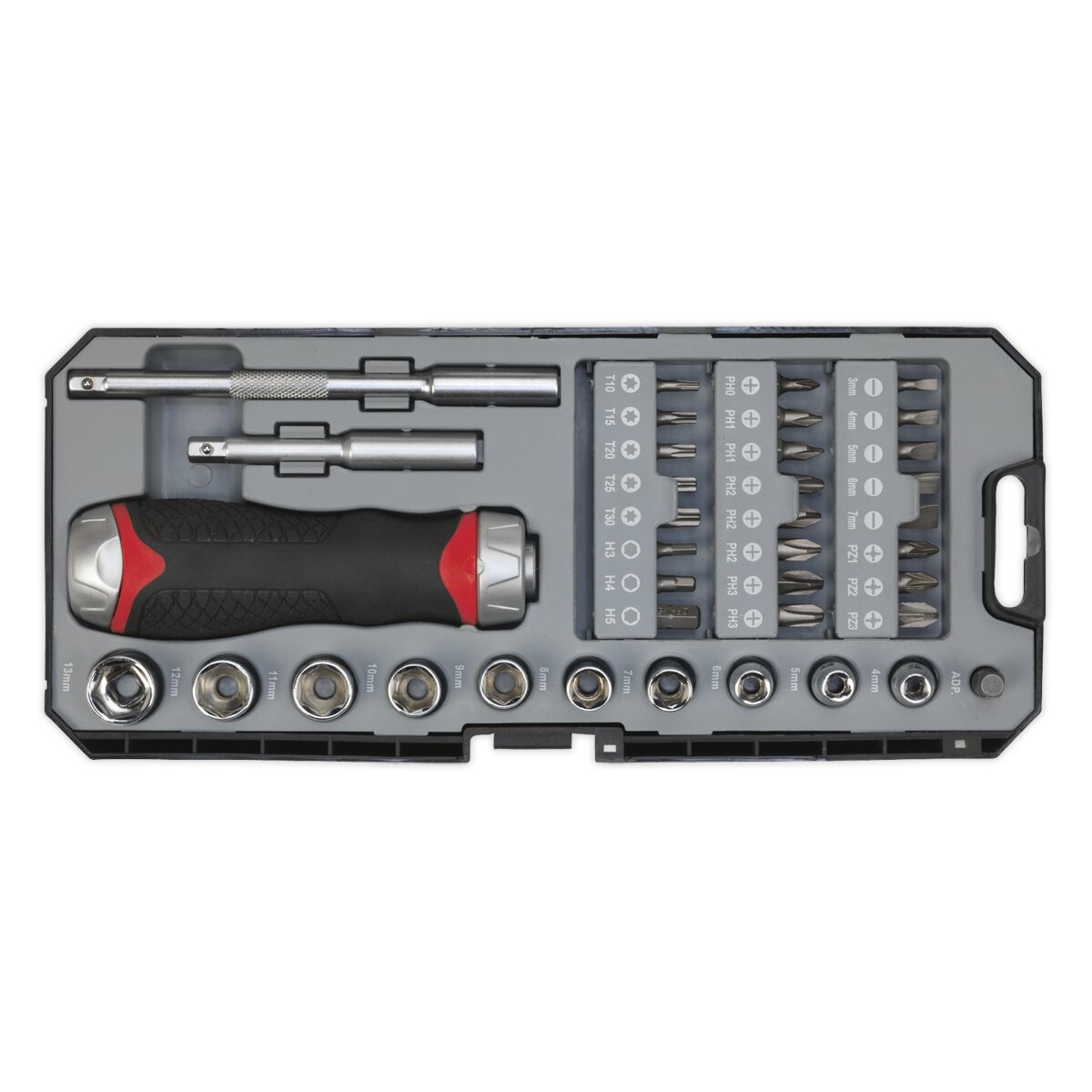 Fine Tooth Ratchet Screwdriver & Accessory Set 38pc