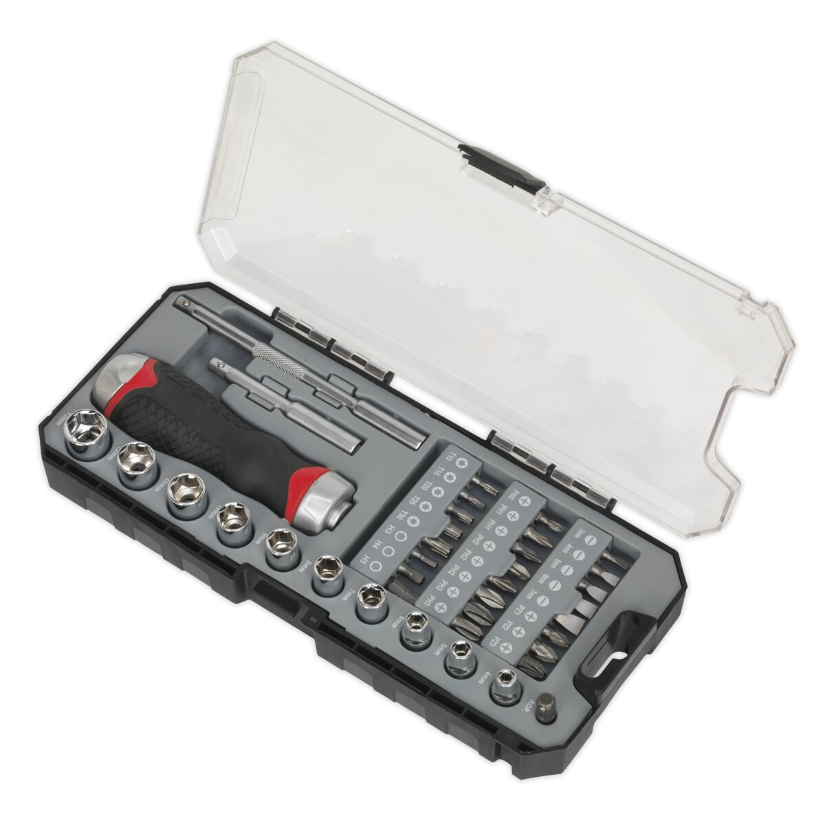 Fine Tooth Ratchet Screwdriver & Accessory Set 38pc