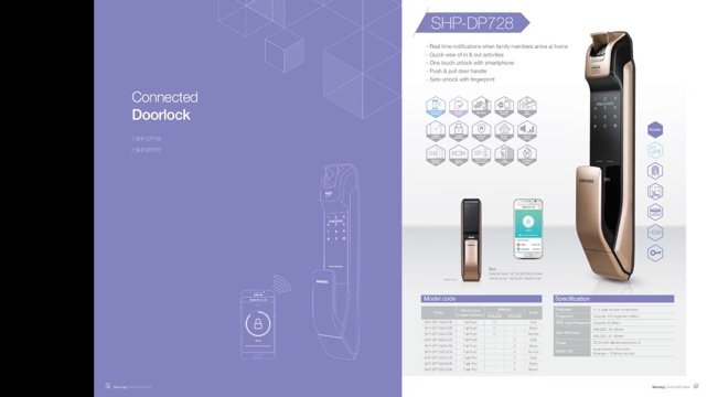 Samsung digital door lock factory Sh-718