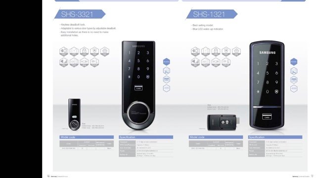 Samsung digital door lock factory Sh-718