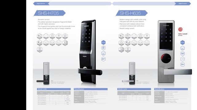 Samsung digital door lock factory Sh-718