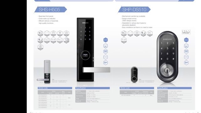 Samsung digital door lock factory Sh-718