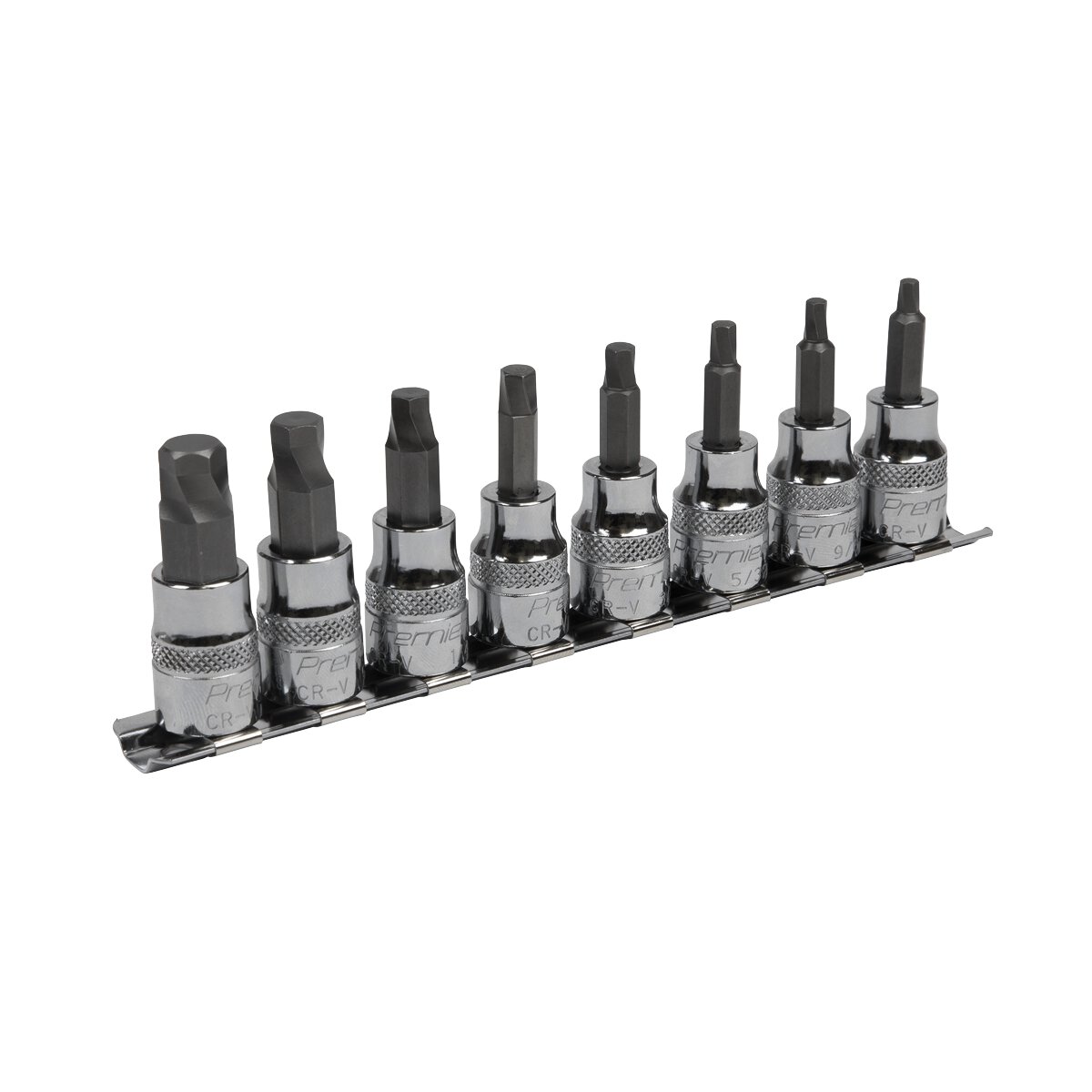 Hex Socket Bit Set Lock-On™ 8pc 3/8"Sq Drive - Imperial