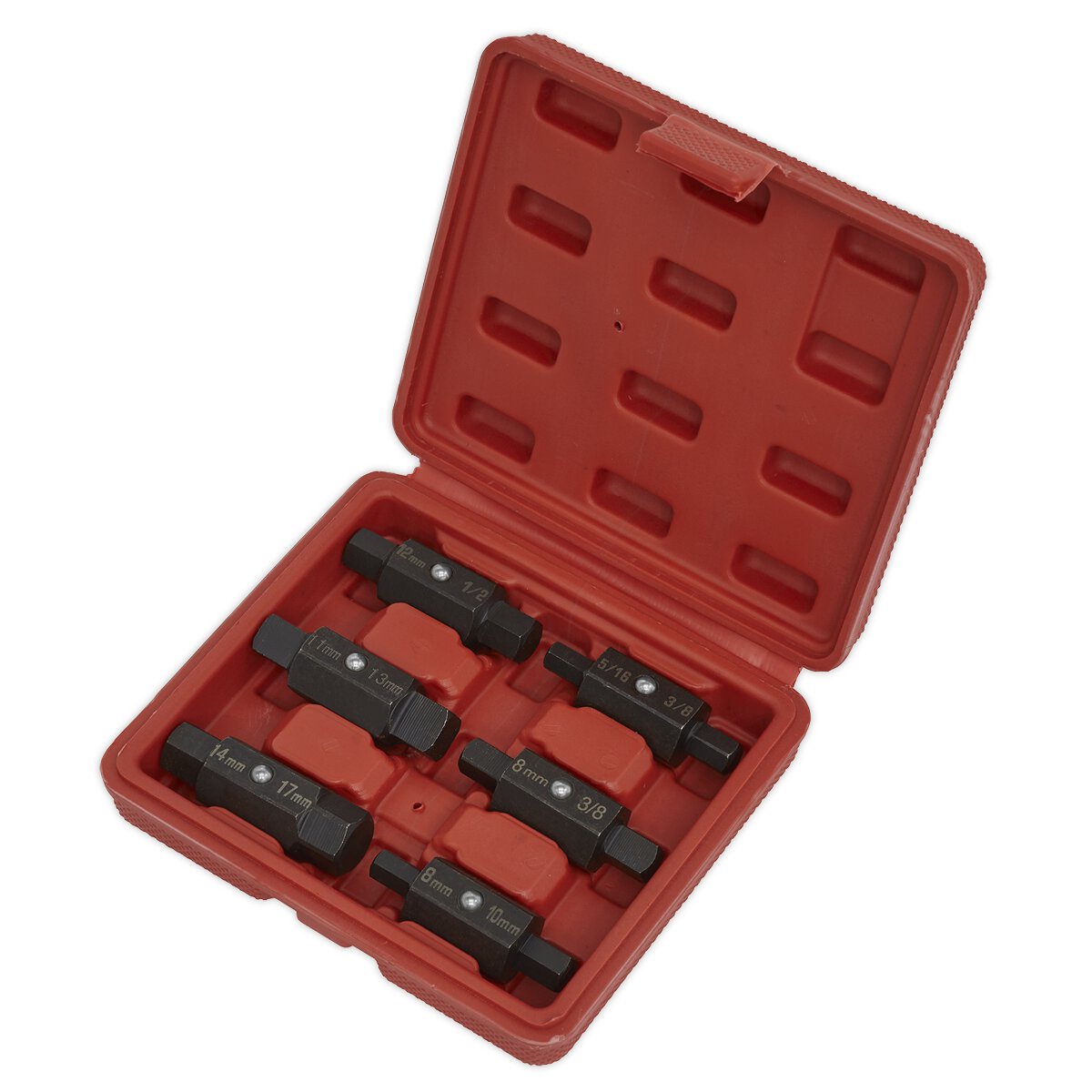 Oil Drain Plug Key Set 6pc Double End