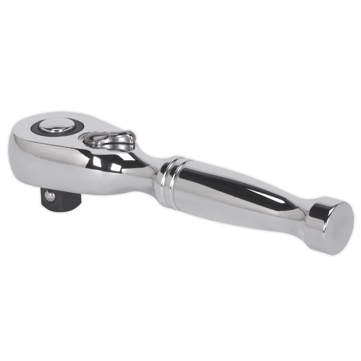 Stubby Ratchet Wrench 3/8"Sq Drive Pear-Head Flip Reverse