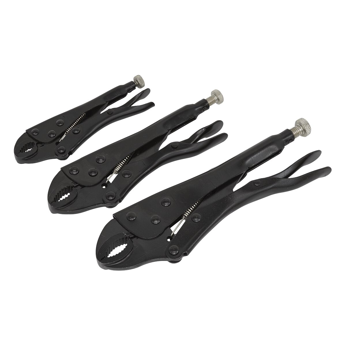 Locking Pliers Set 3pc Rust Resistant