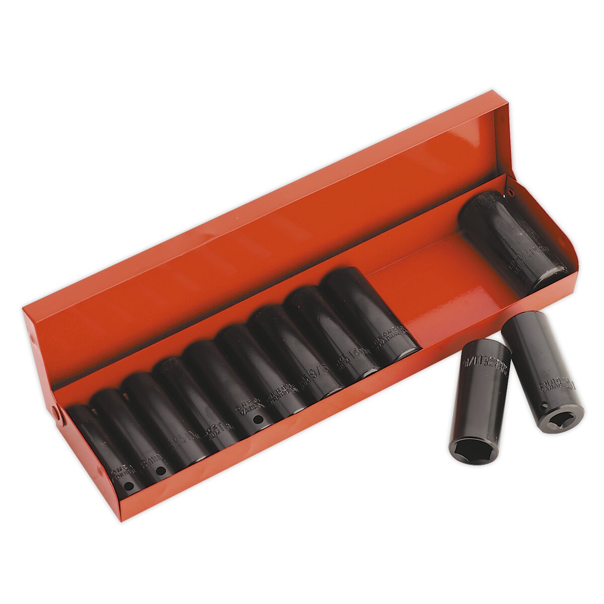 Impact Socket Set 12pc Deep 3/8"Sq Drive Metric/Imperial