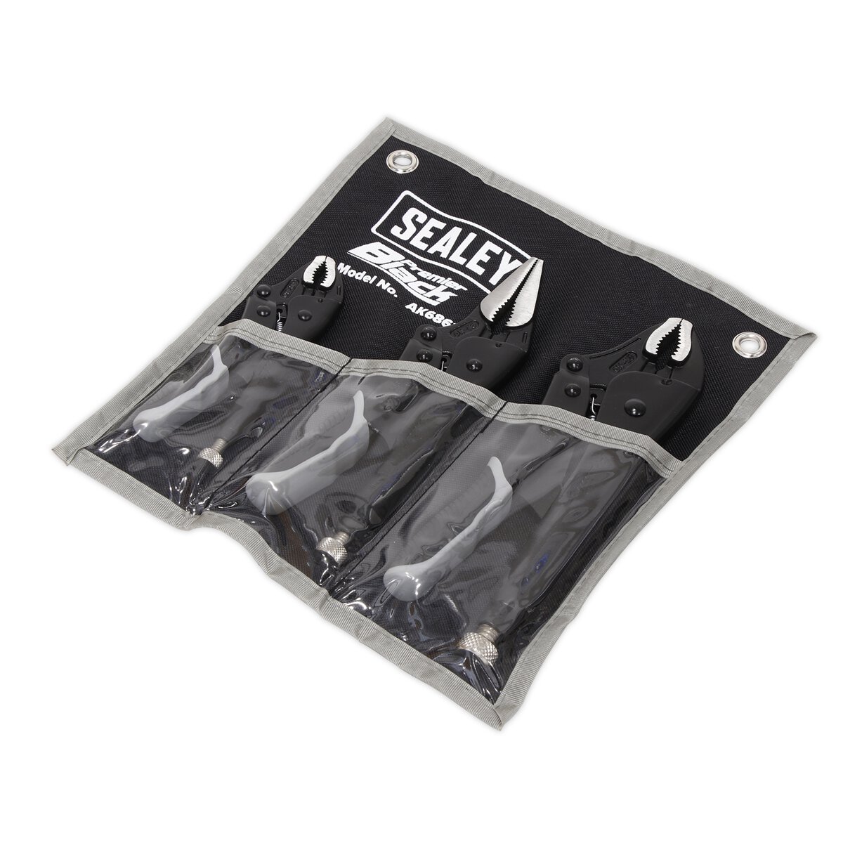 Locking Pliers Set 3pc Quick Release - Black Series