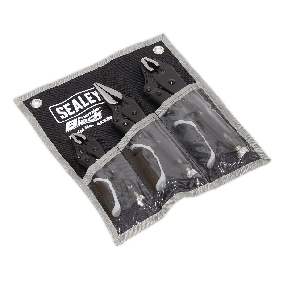 Locking Pliers Set 3pc Quick Release - Black Series