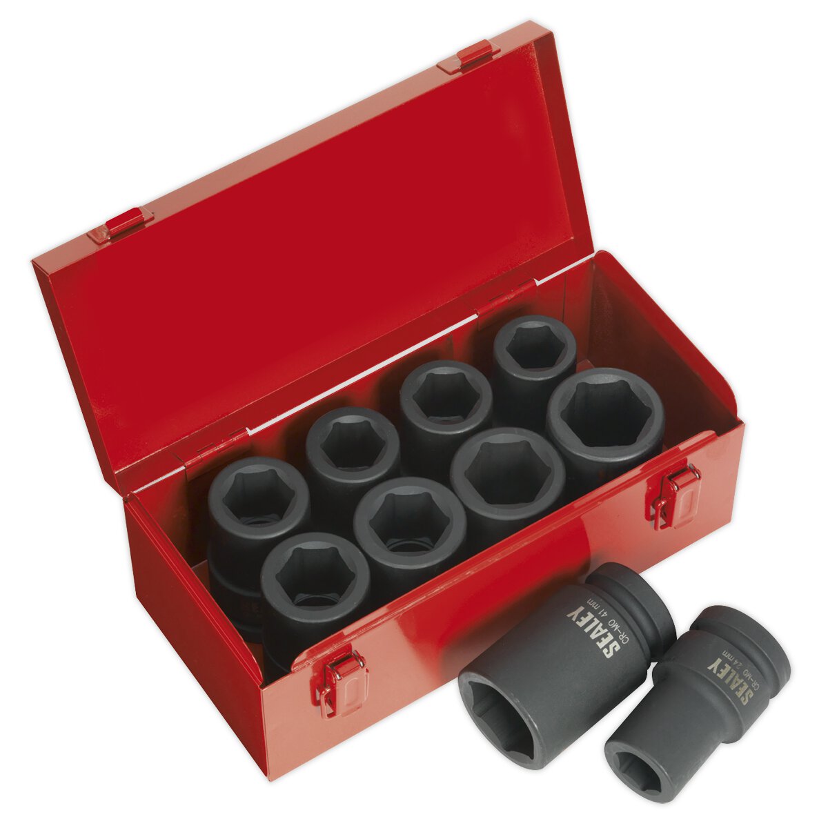 Impact Socket Set 10pc Deep 1"Sq Drive Metric/Imperial