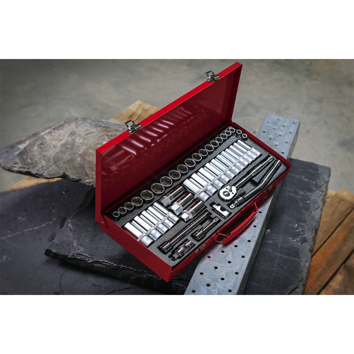 Socket Set 45pc 3/8"Sq Drive 6pt WallDrive® - Metric/Imperial