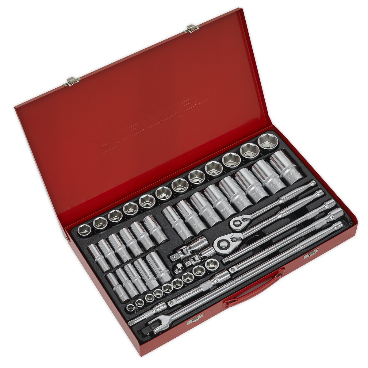 Socket Set 50pc 3/8" & 1/2"Sq Drive 6pt WallDrive® - Metric