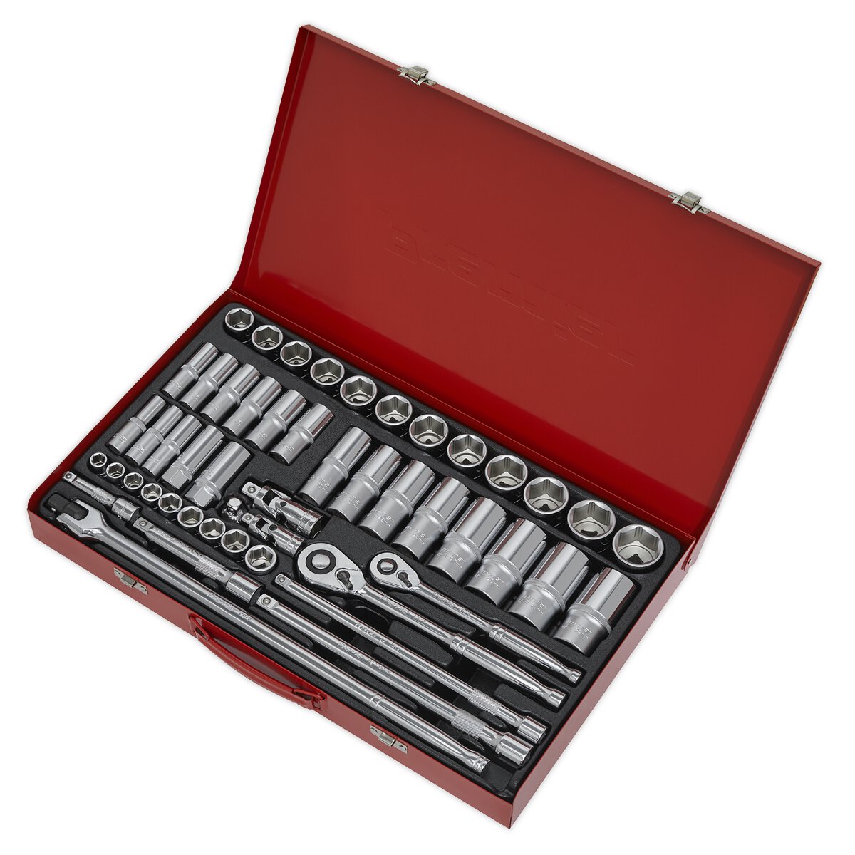Socket Set 50pc 3/8" & 1/2"Sq Drive 6pt WallDrive® - Metric
