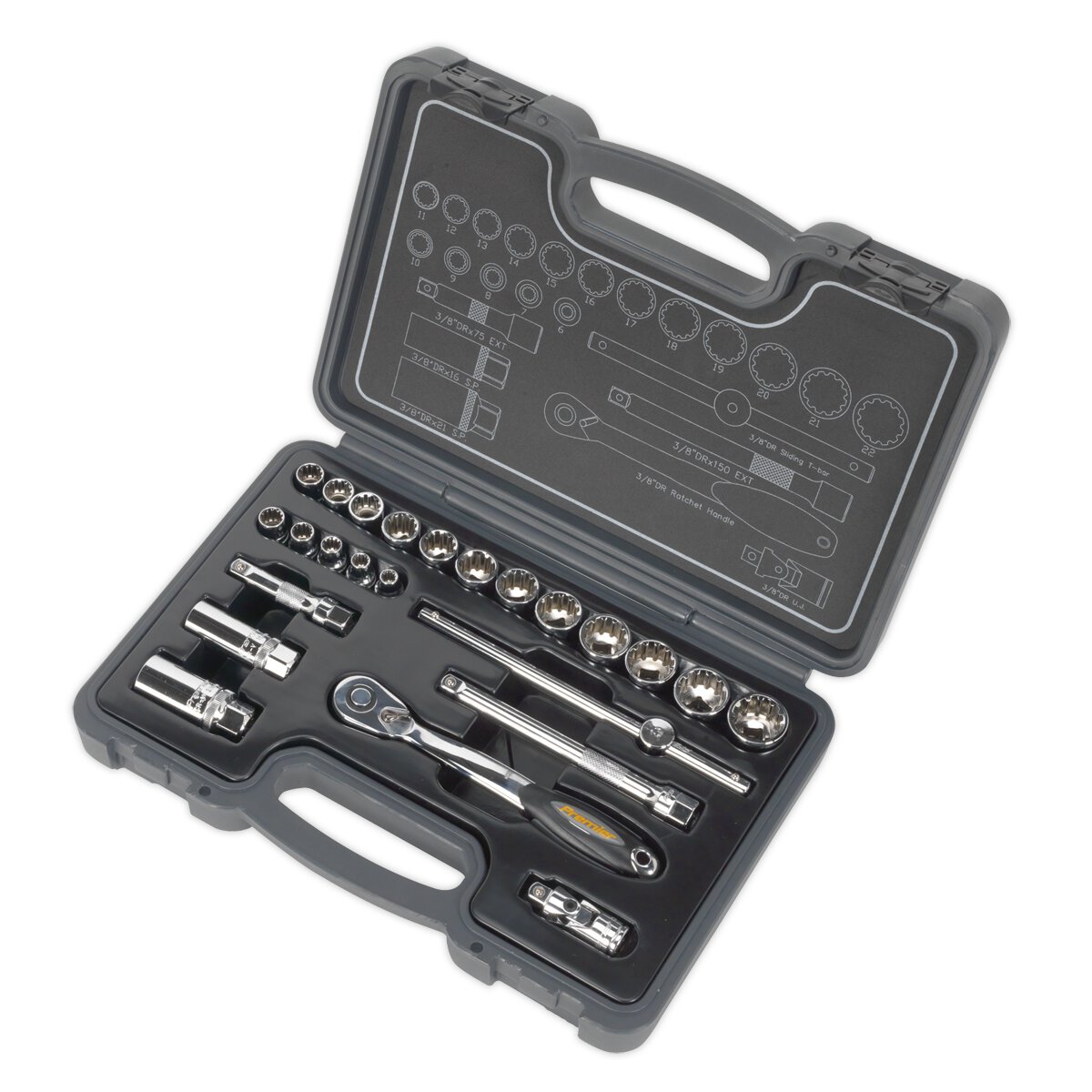 Socket Set 24pc 3/8"Sq Drive Total Drive®