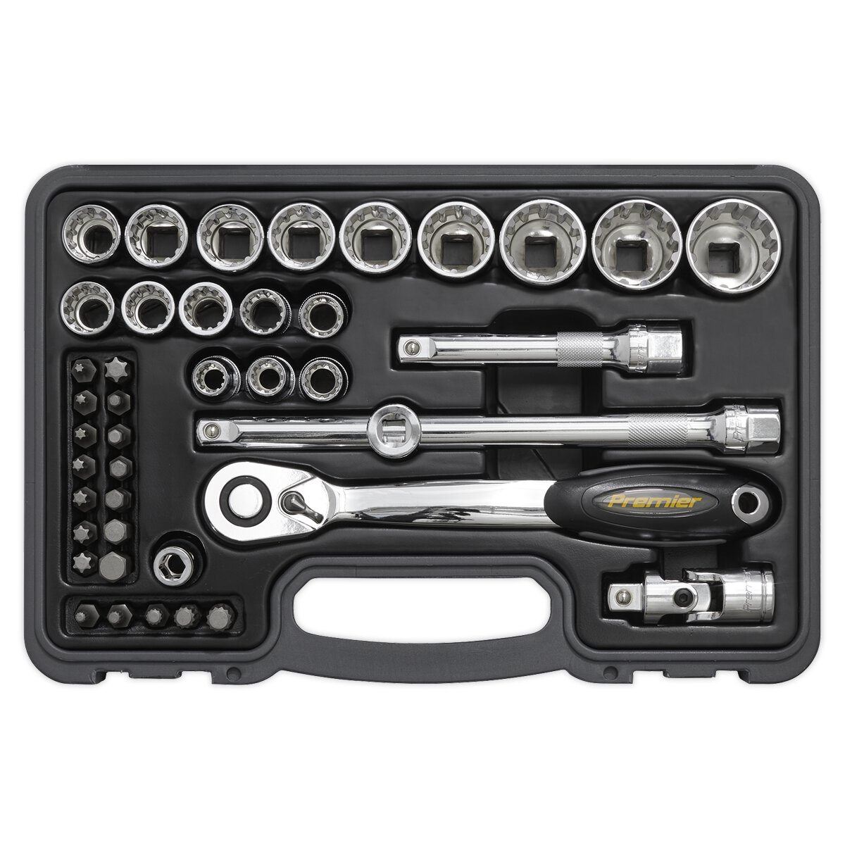 Socket & Bit Set 42pc 1/2"Sq Drive Total Drive®