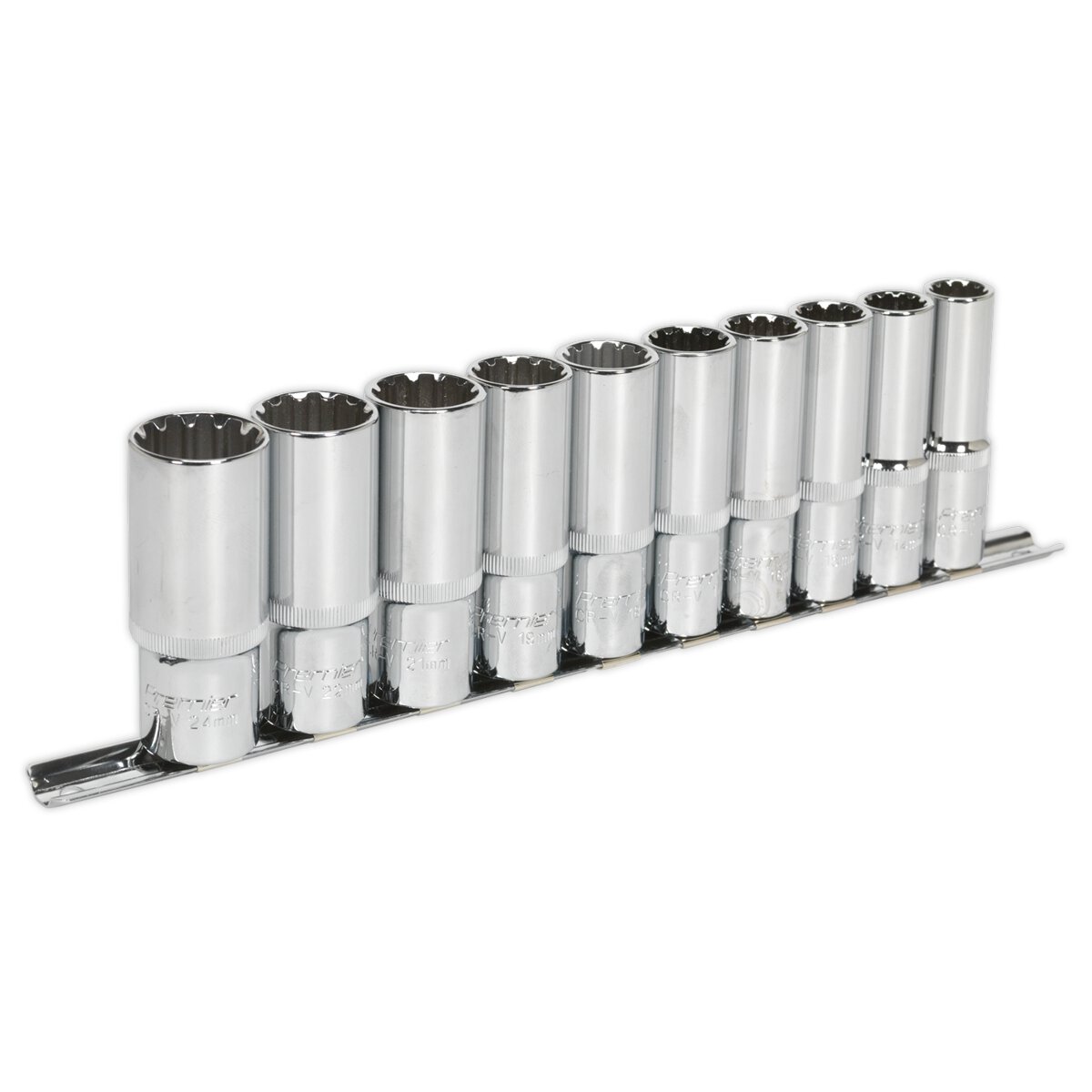 Socket Set 10pc Deep 1/2"Sq Drive Total Drive®