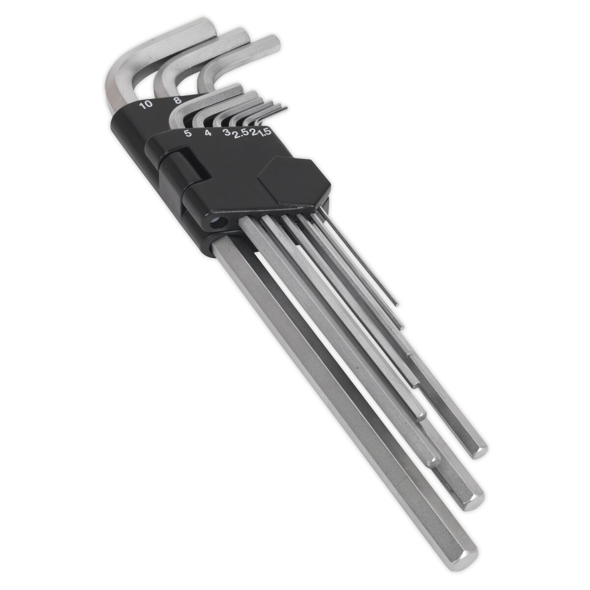 Hex Key Set 9pc Extra Long Metric