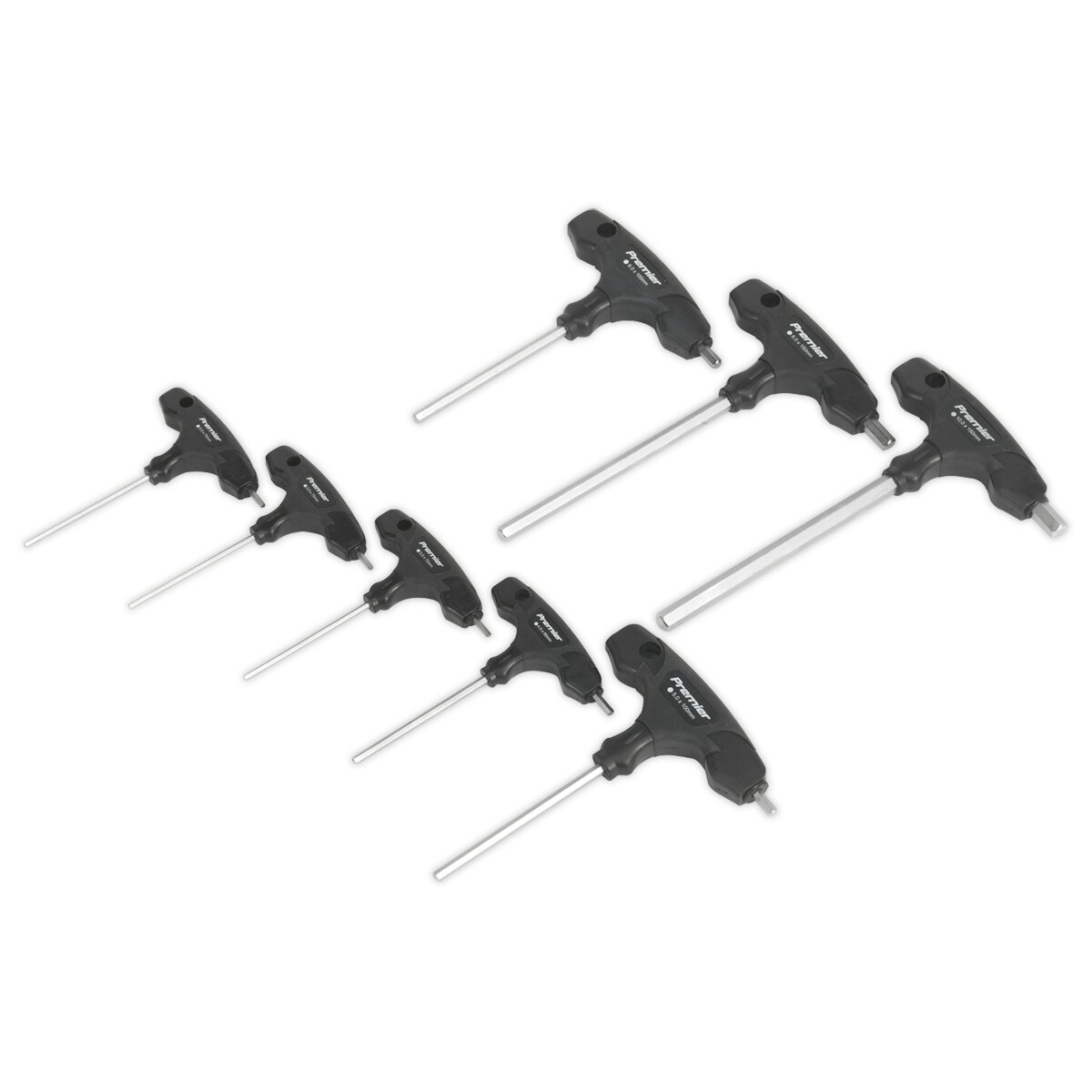 Hex Key Set 8pc T-Handle Metric