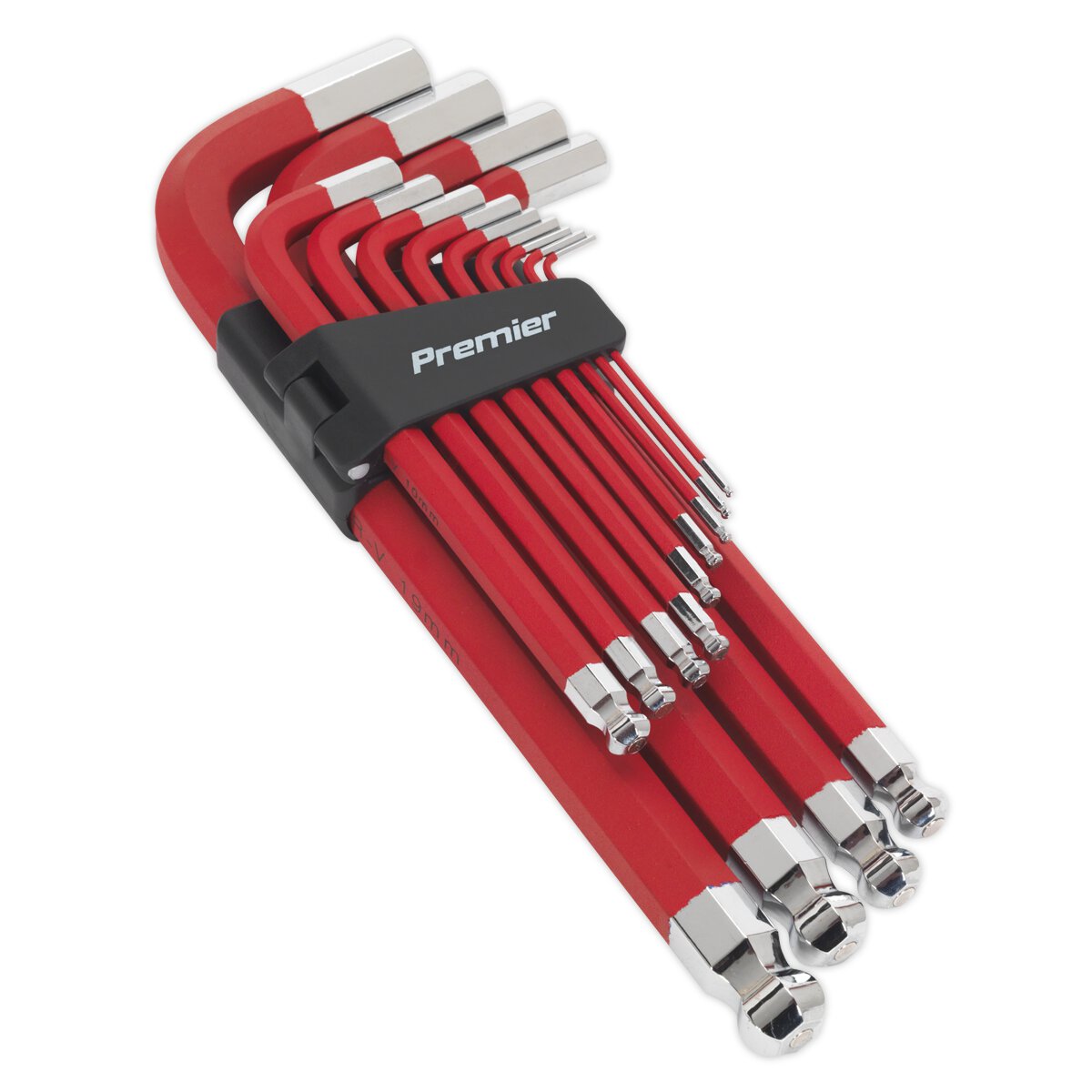Jumbo Ball-End Hex Key Set 13pc Anti-Slip - Metric