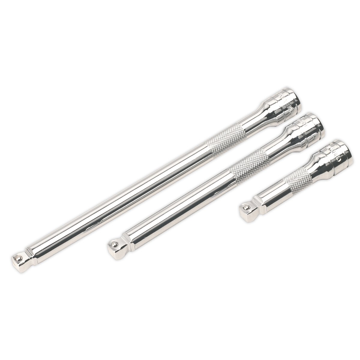 Wobble/Rigid Extension Bar Set 3pc 3/8"Sq Drive