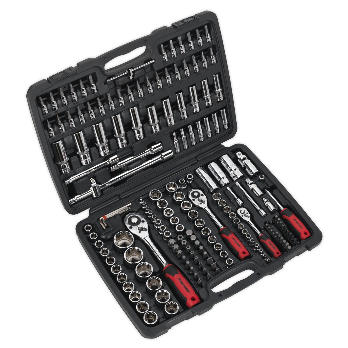 Socket Set 172pc 1/4", 3/8" & 1/2"Sq Drive 6pt WallDrive® Metric
