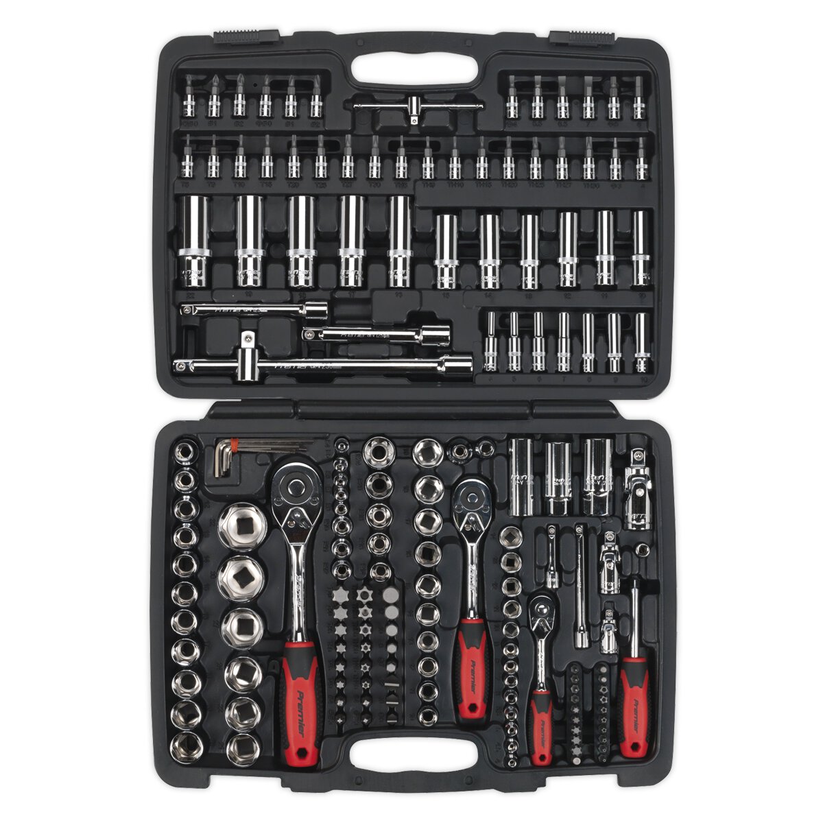 Socket Set 172pc 1/4", 3/8" & 1/2"Sq Drive 6pt WallDrive® Metric