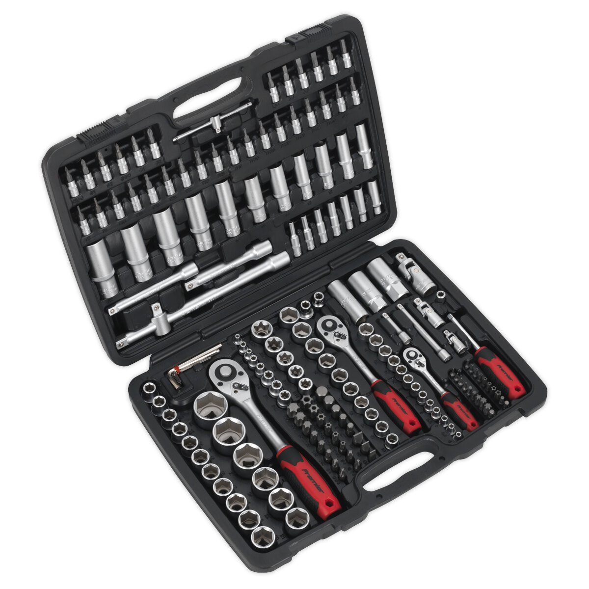 Socket Set 172pc 1/4", 3/8" & 1/2"Sq Drive 6pt WallDrive® Metric