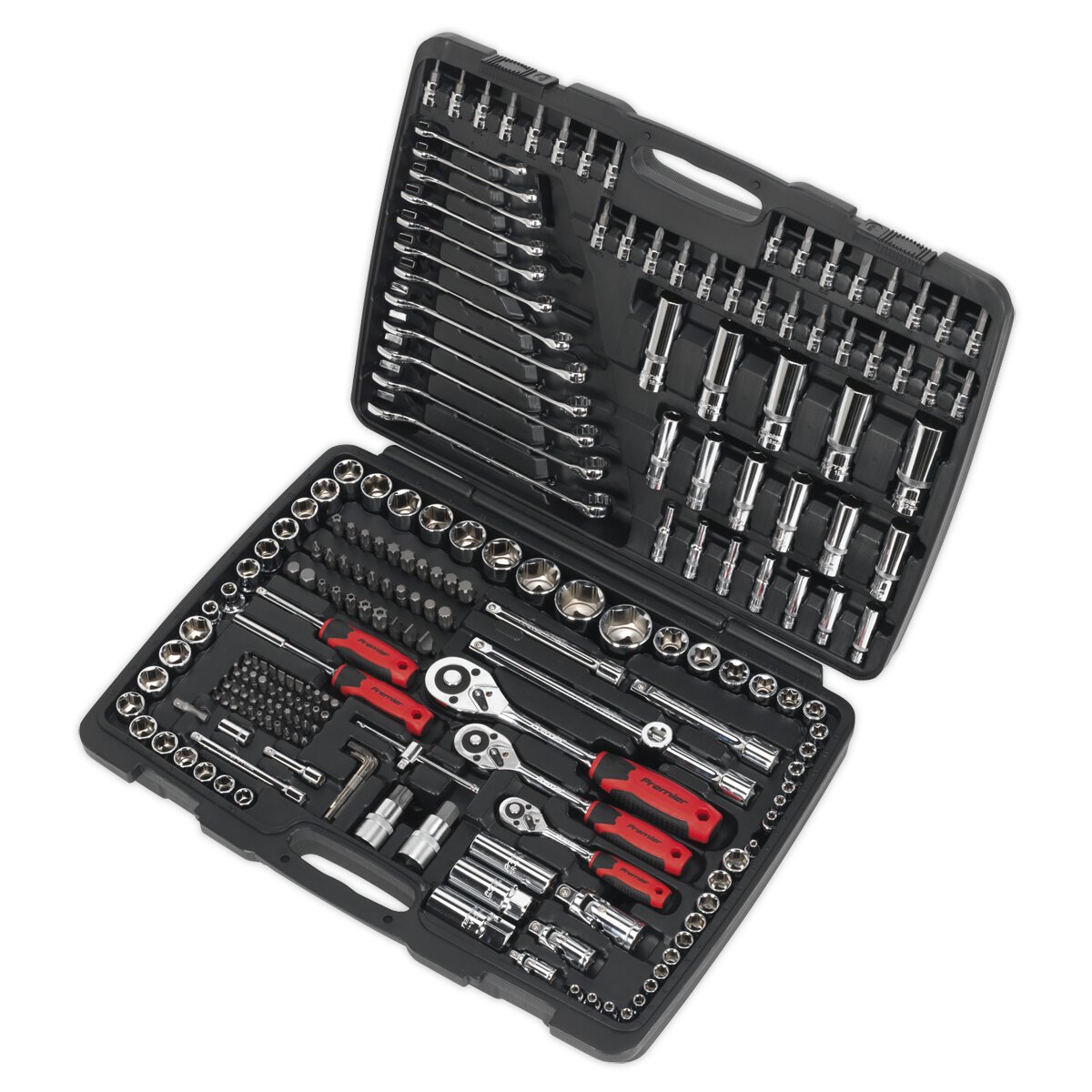 Socket Set 216pc 1/4", 3/8" & 1/2"Sq Drive 6pt WallDrive® Metric