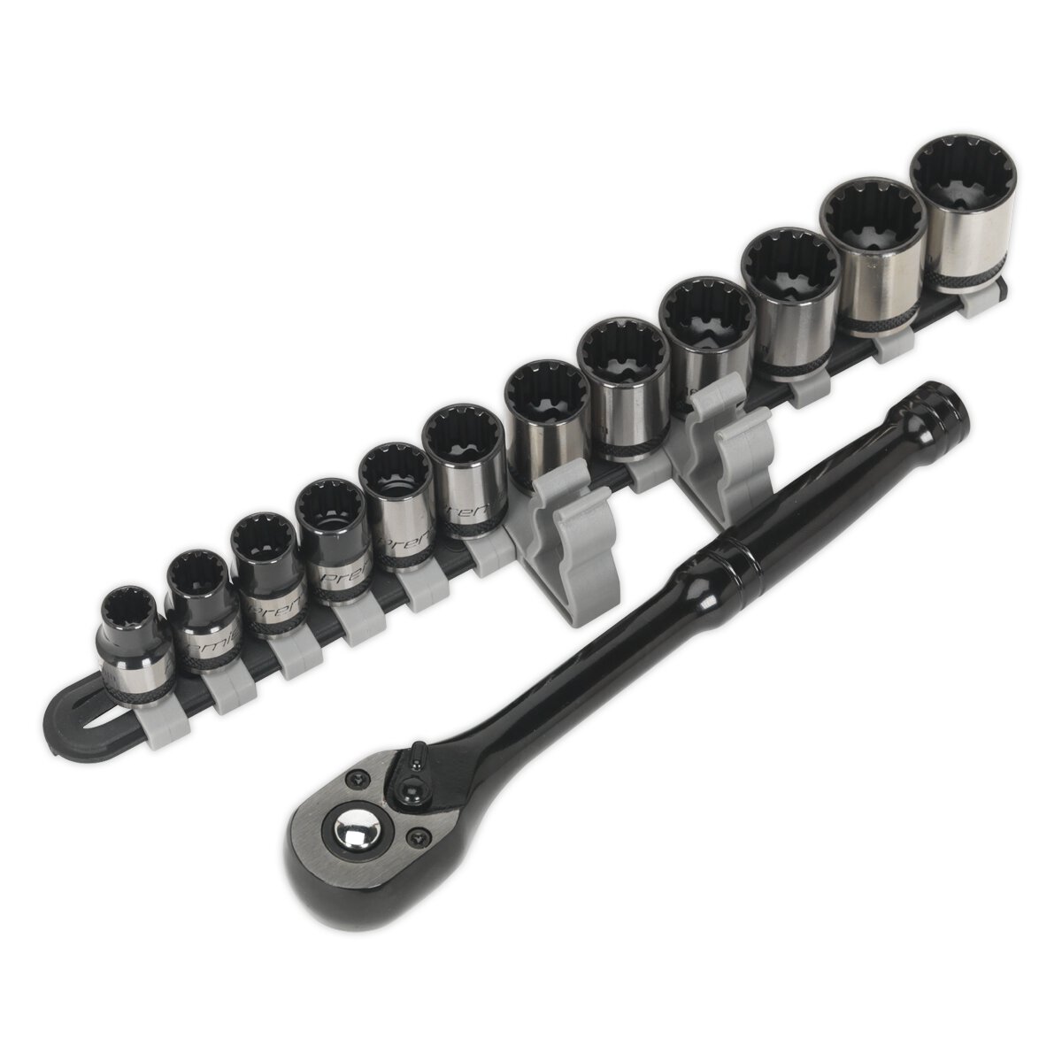 Socket Set 13pc 3/8"Sq Drive Total Drive® Metric - Black Series