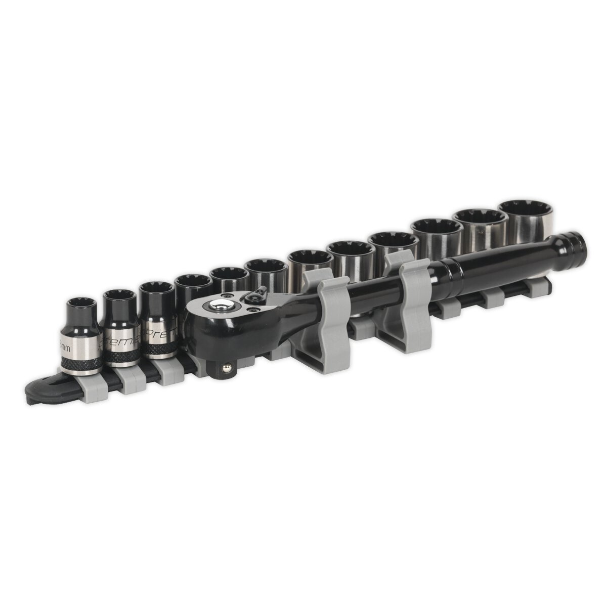 Socket Set 13pc 3/8"Sq Drive Total Drive® Metric - Black Series