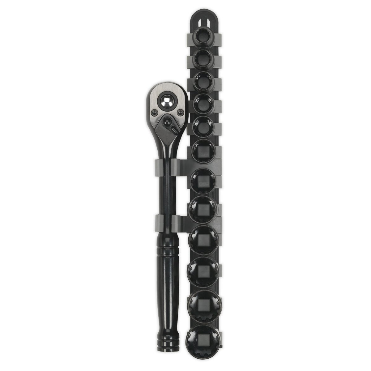 Socket Set 13pc 3/8"Sq Drive Total Drive® Metric - Black Series