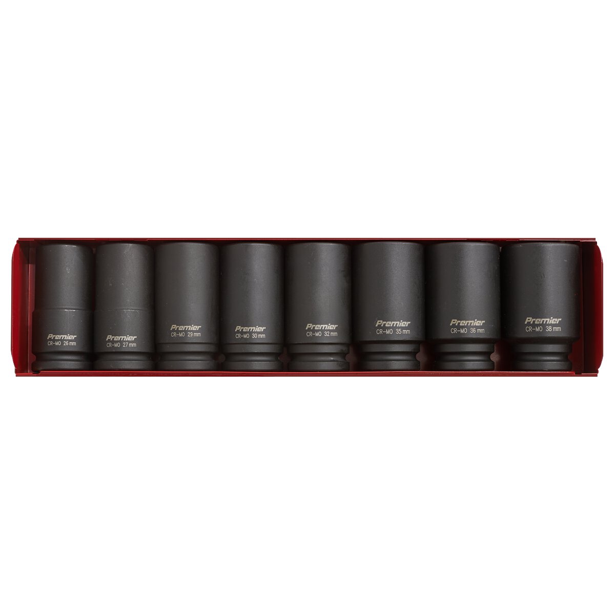 Impact Socket Set 8pc 3/4"Sq Drive Deep Metric