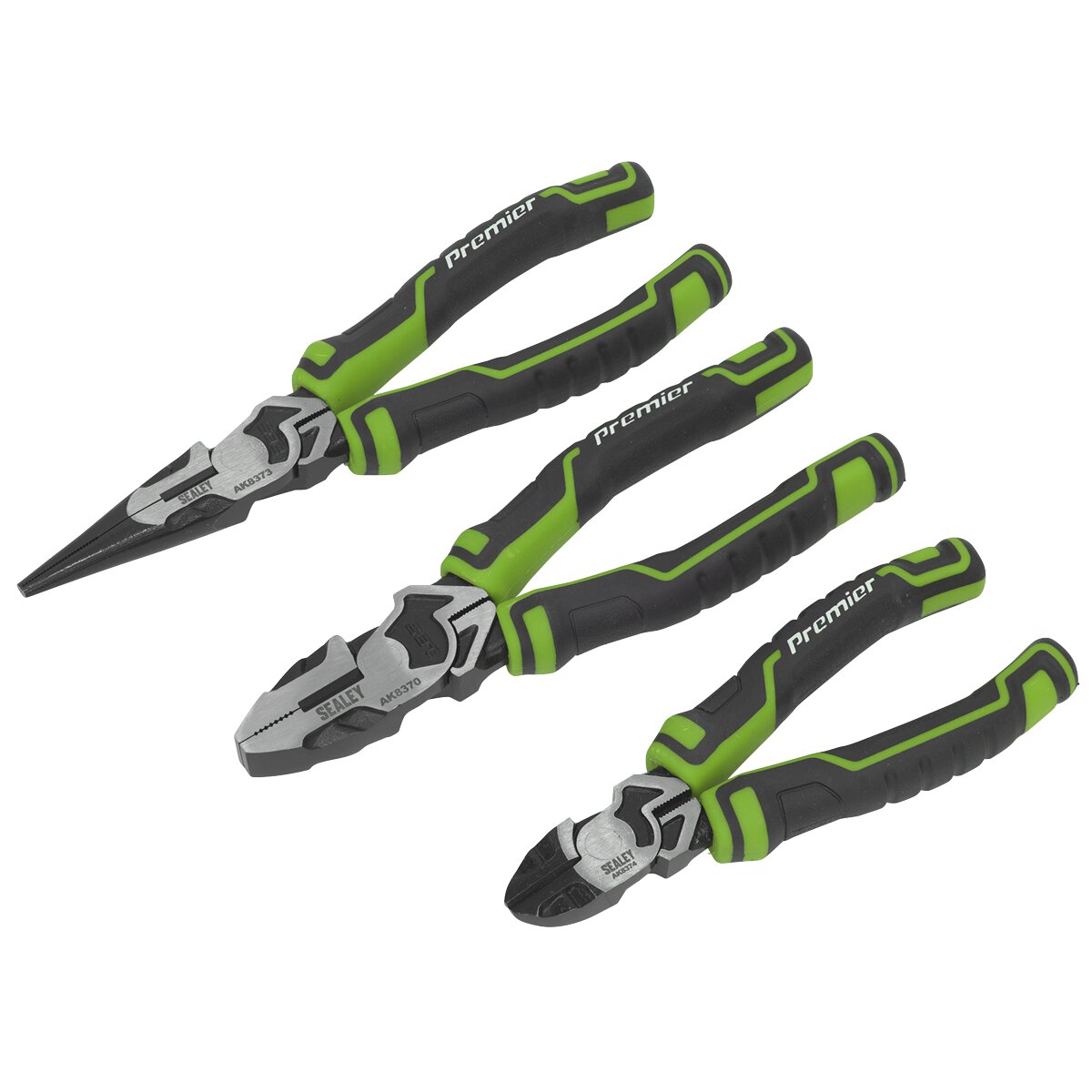 Pliers Set 3pc High Leverage - Hi-Vis Green