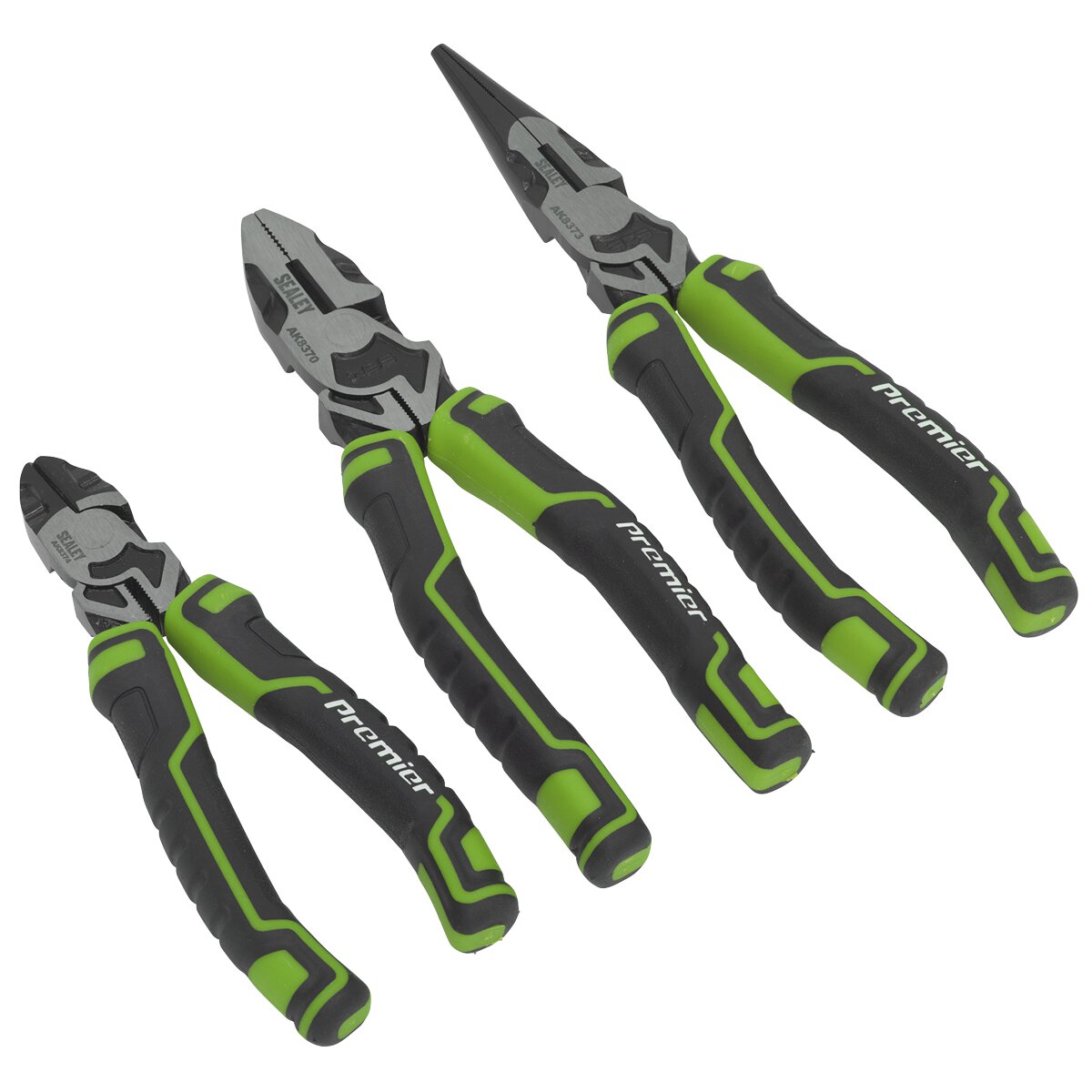 Pliers Set 3pc High Leverage - Hi-Vis Green