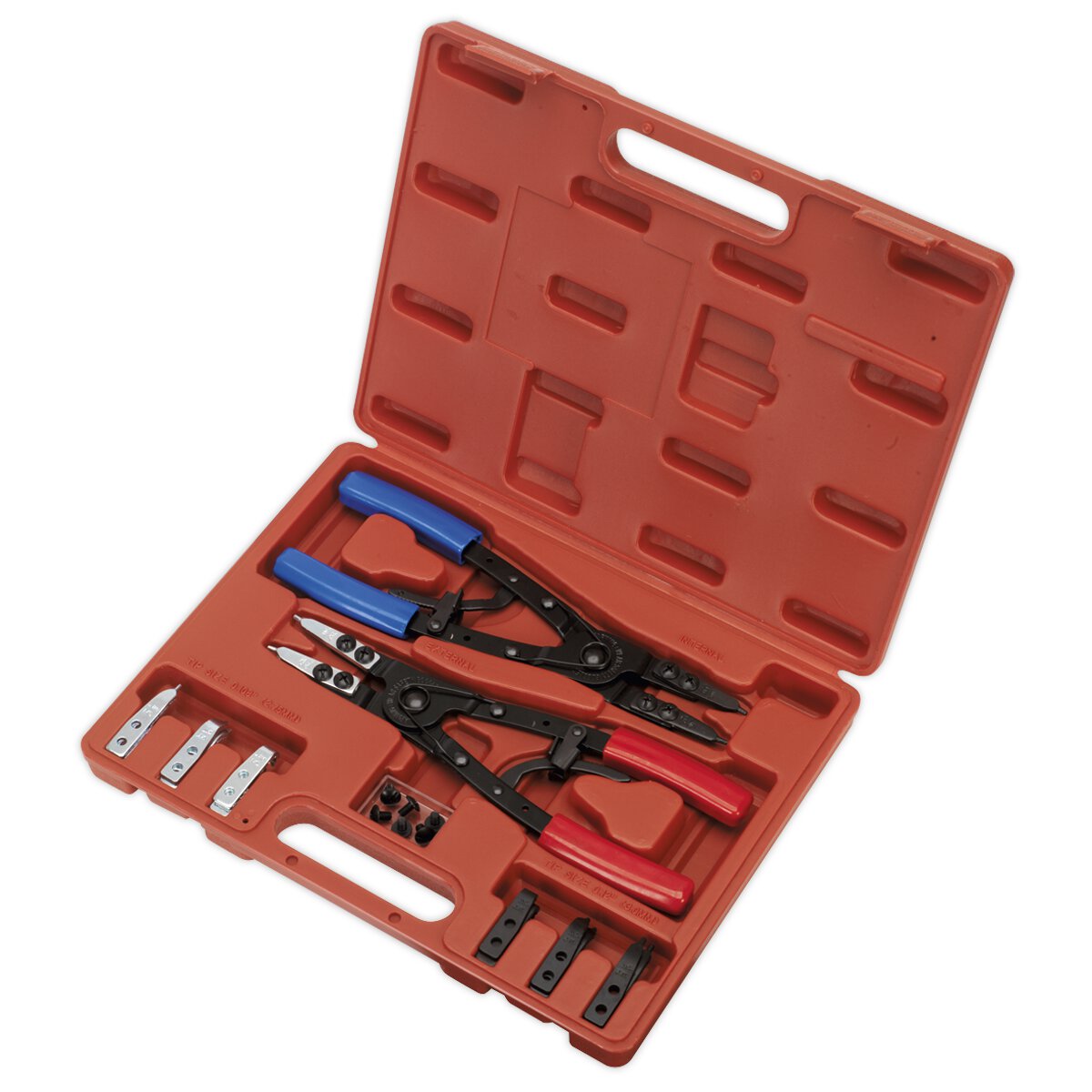 Circlip Pliers Set Internal/External 265mm Heavy-Duty