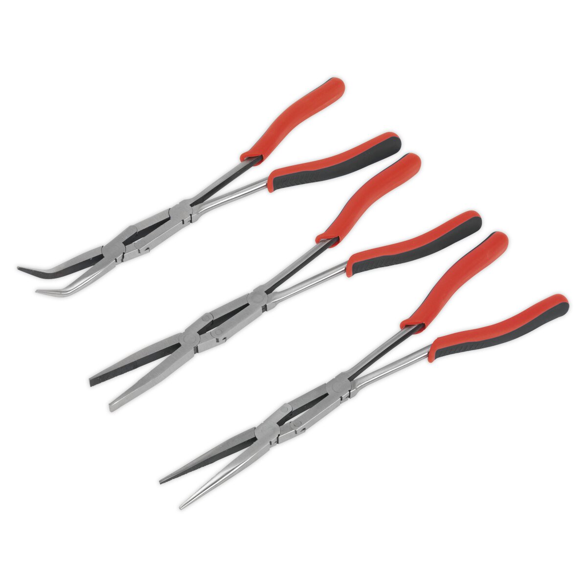 Double Joint Pliers Set 3pc Long Reach 335mm