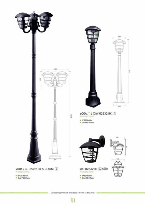 new garden lamp