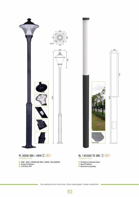 new garden lamp