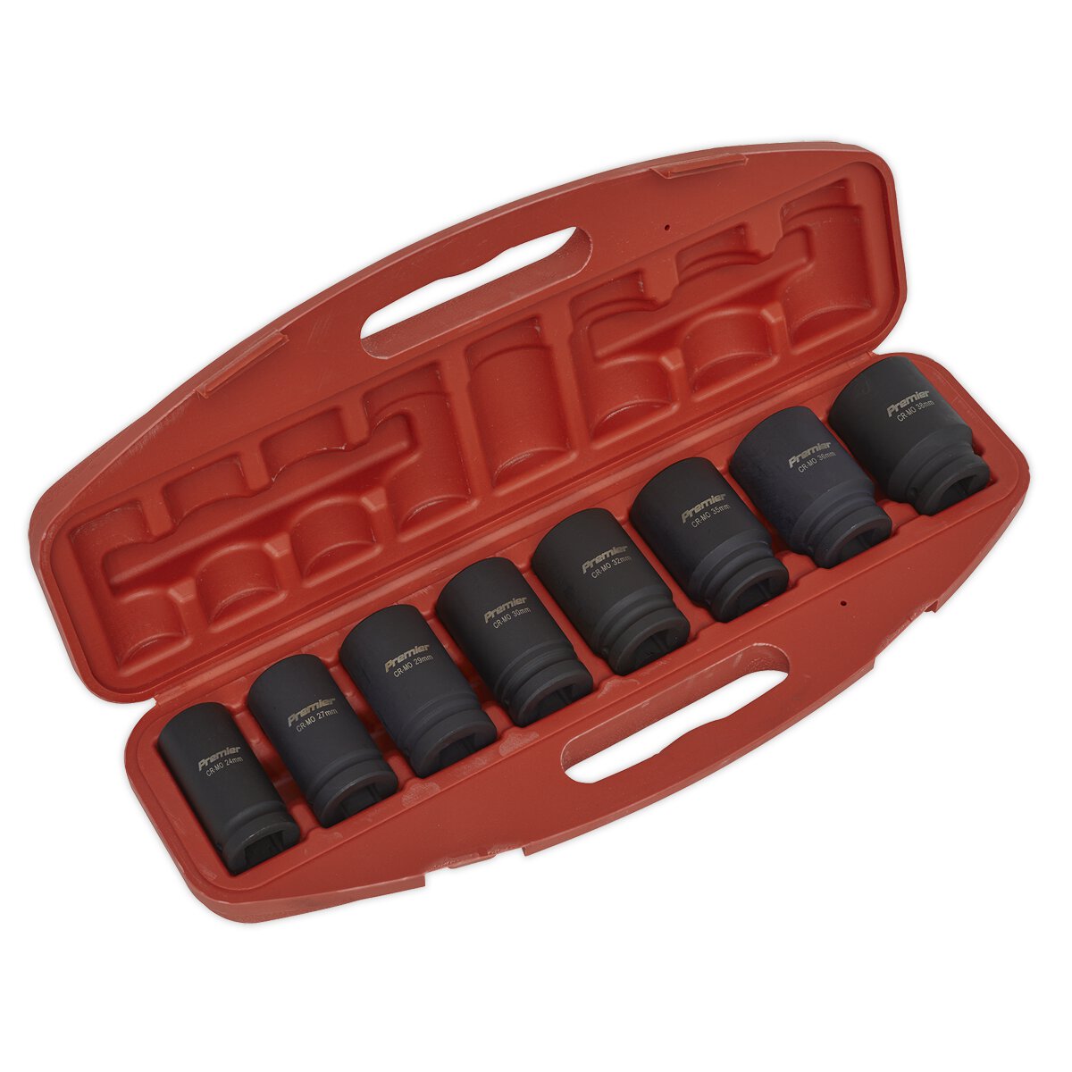 Impact Socket Set 8pc Deep 3/4"Sq Drive Metric