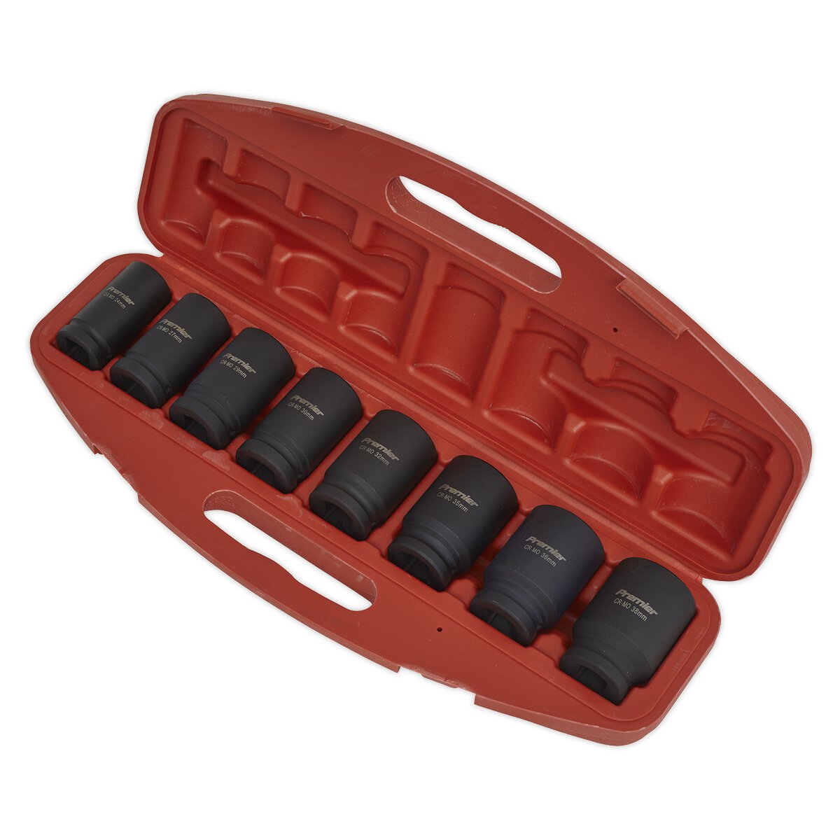 Impact Socket Set 8pc Deep 3/4"Sq Drive Metric