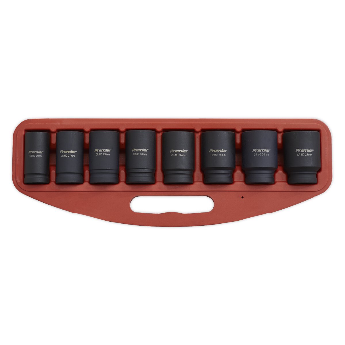 Impact Socket Set 8pc Deep 3/4"Sq Drive Metric